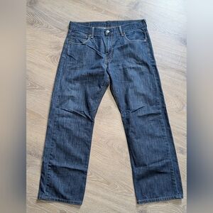 Levi's 569 Loose Straight‎ Fit Jeans Dark Blue Wash Denim Men's 34x32